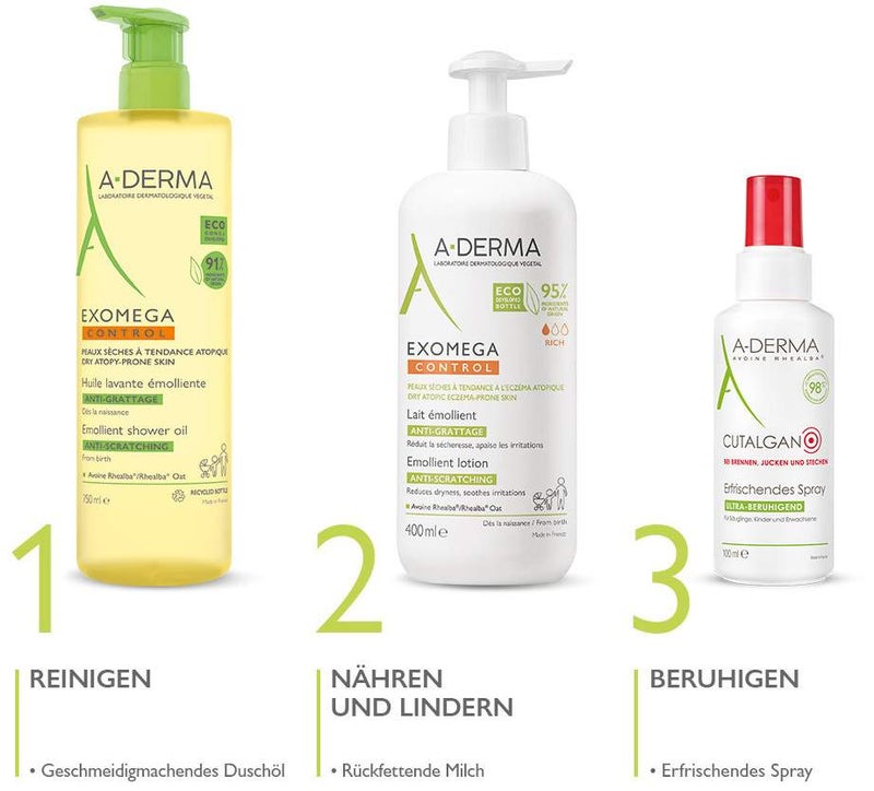 A-Derma Exomega Control Milch Rückfettend 400 ml