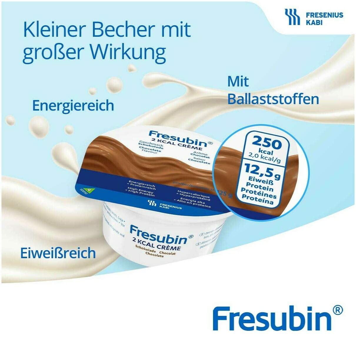 Fresubin 2 Kcal Creme Vanille im Becher 24 x 125 g