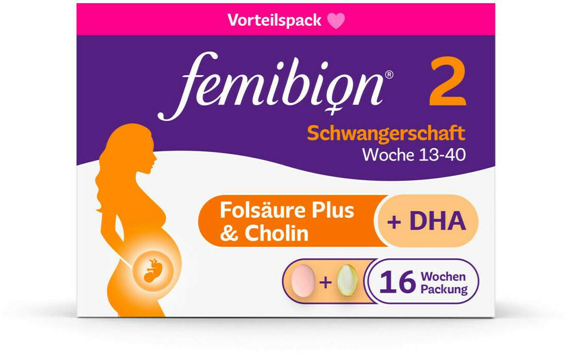Femibion 2 Schwangerschaft 112 Tabletten und 112 Kapseln Kombipackung