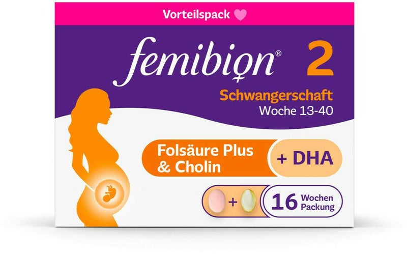 Femibion 2 Schwangerschaft 112 Tabletten und 112 Kapseln Kombipackung