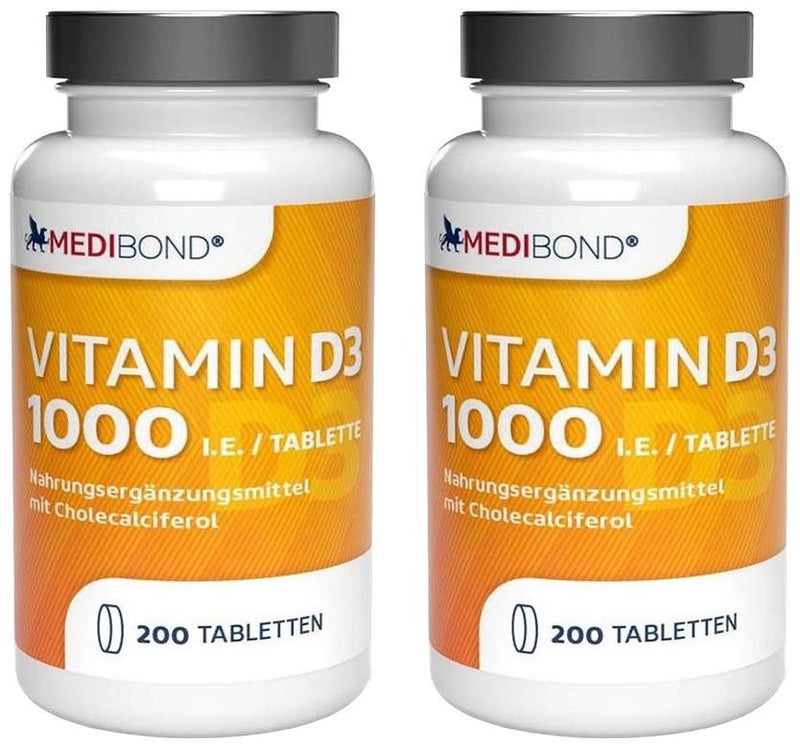 Vitamin D3 1000 IE Medibond 2 x 200 Tabletten