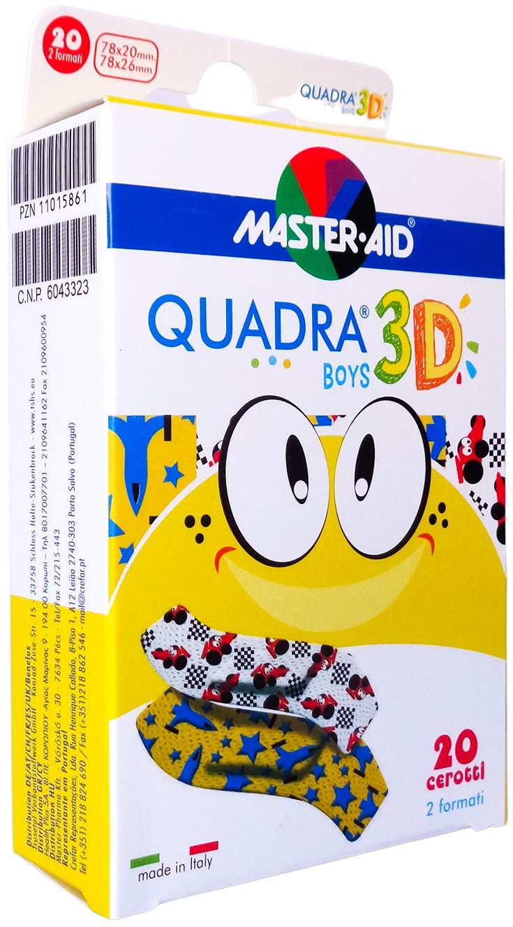 Quadra 3d Boys 20x78 Mm,26x78 mm