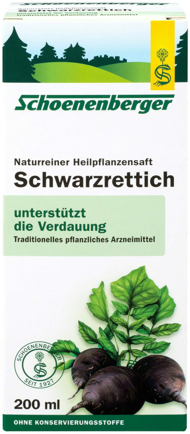 Schwarzrettich Saft Schönenberger 200 ml Saft