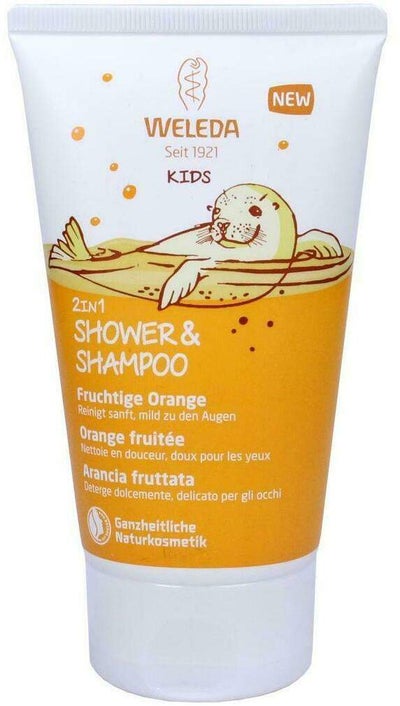 Weleda Kids 2 in 1 Shower & Shampoo Fruchtige Orange 150 ml