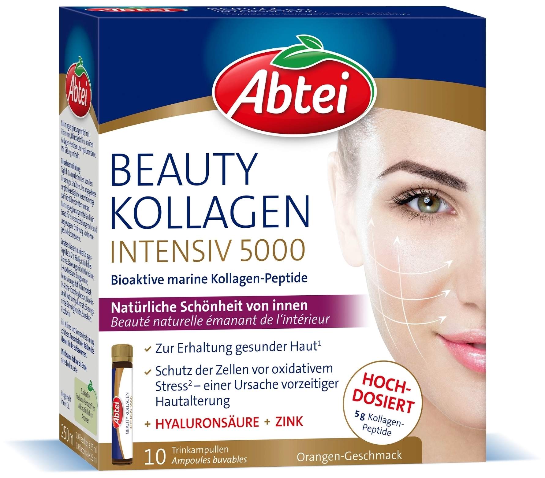 Abtei Beauty Kollagen Intensiv 5000 10 X 25 ml Trinkampullen