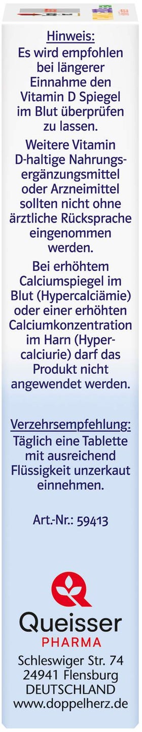 Doppelherz Vitamin D3 2000 I.E. Vegan 60 Tabletten