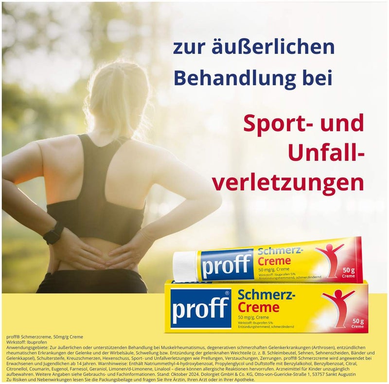 Proff Schmerzcreme 5% 50 g