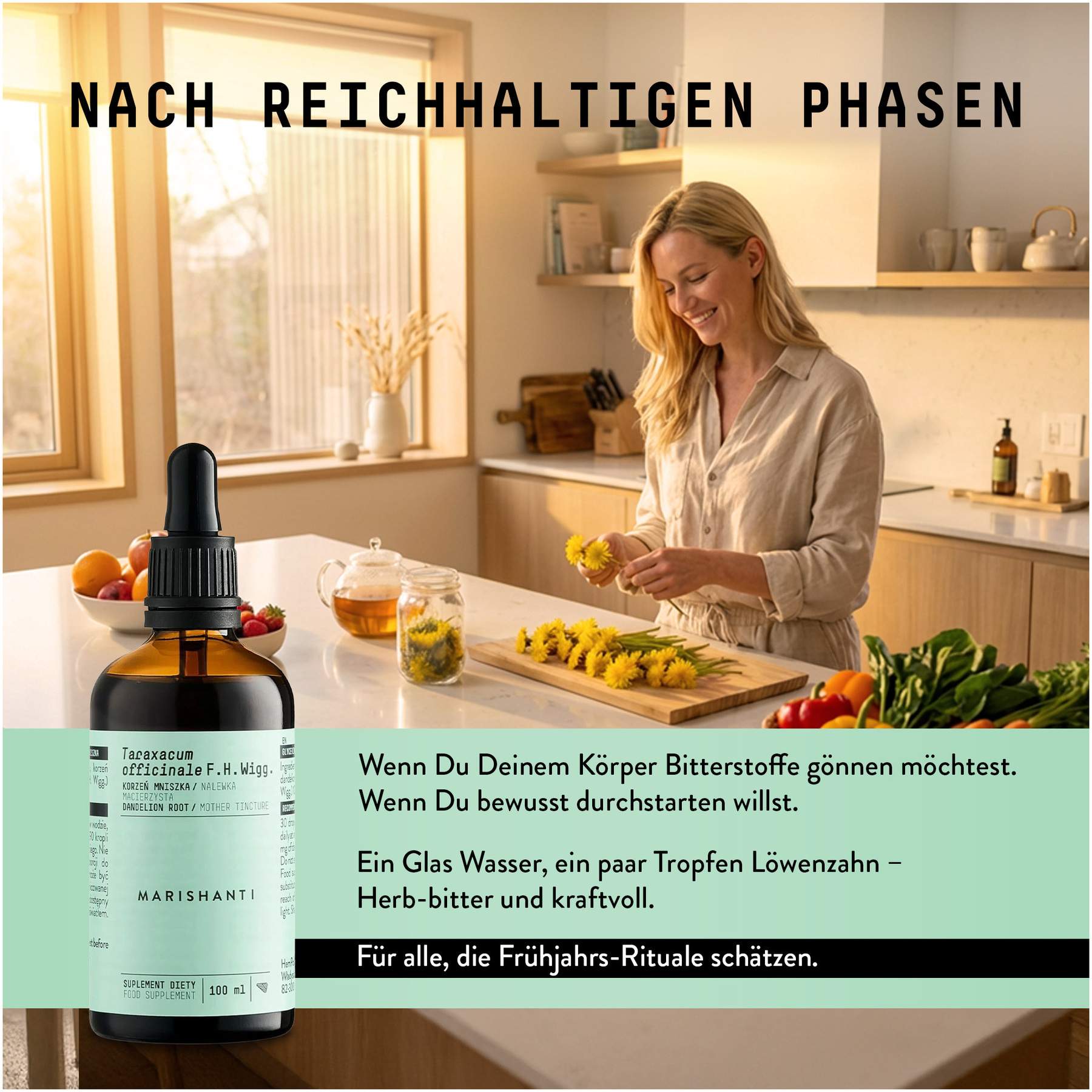 Löwenzahnwurzel Extrakt Kräuter Tropfen alkoholfrei 100 ml
