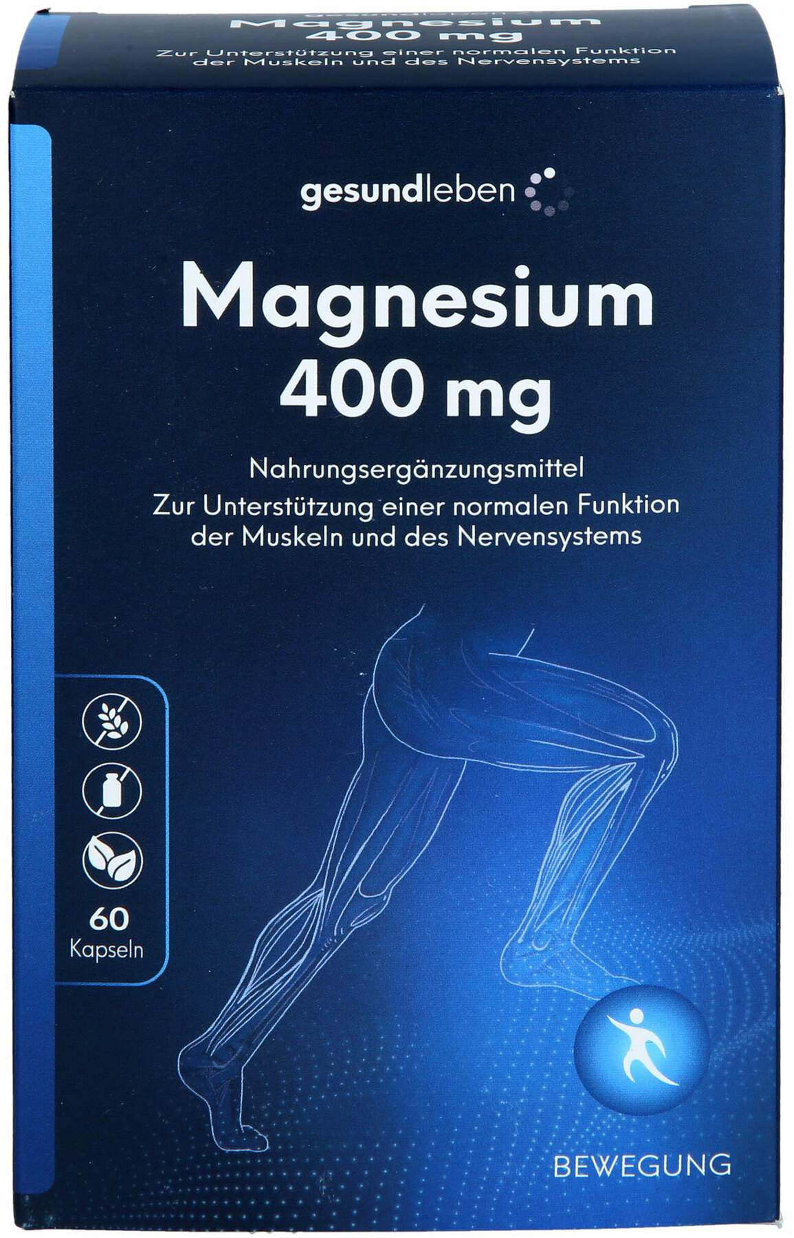 Gesundleben Magnesium 400 mg 60 Kapseln
