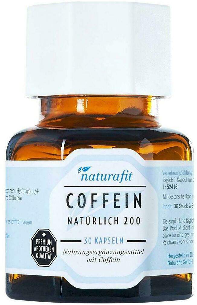 Naturafit Coffein Nat 200 Kapseln 30 Stück