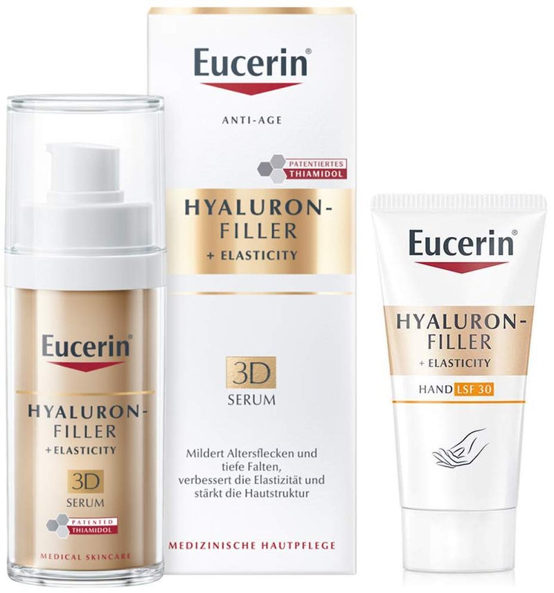 Eucerin Hyaluron Filler + Elasticity 3D Serum 30 ml + gratis Elasticity Handcreme 20 ml
