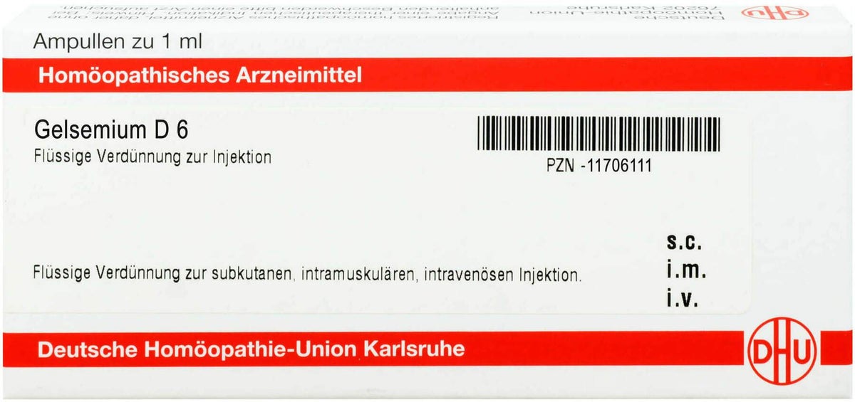Dhu Gelsemium D6 Ampullen 8 X 1 ml