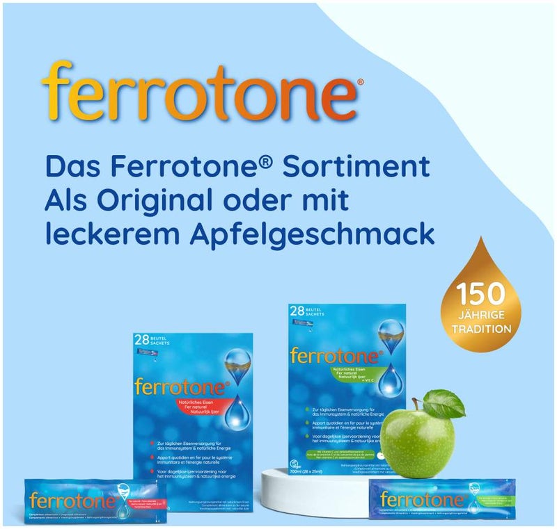 Ferrotone Natürliches Eisen 28 x 20 ml Beutel