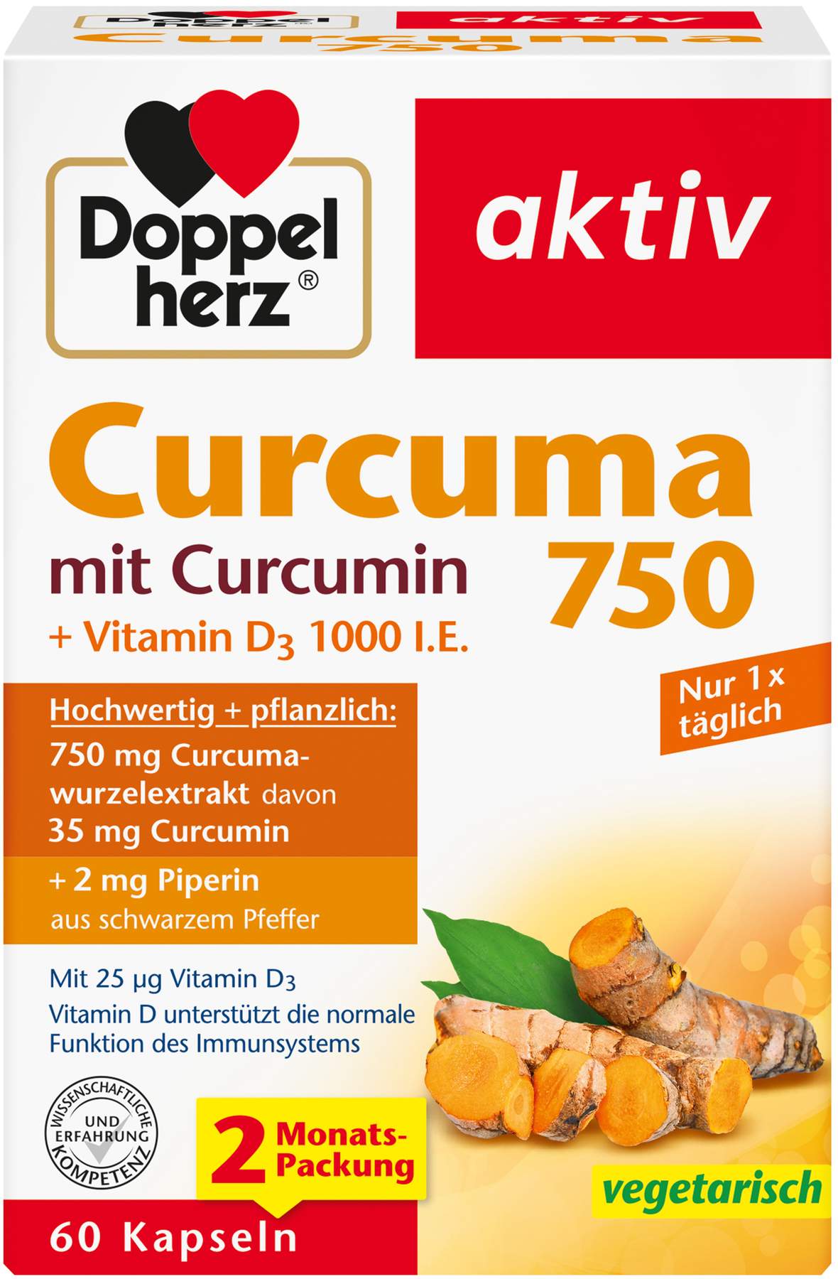 Doppelherz aktiv Curcuma 750 60 Kapseln