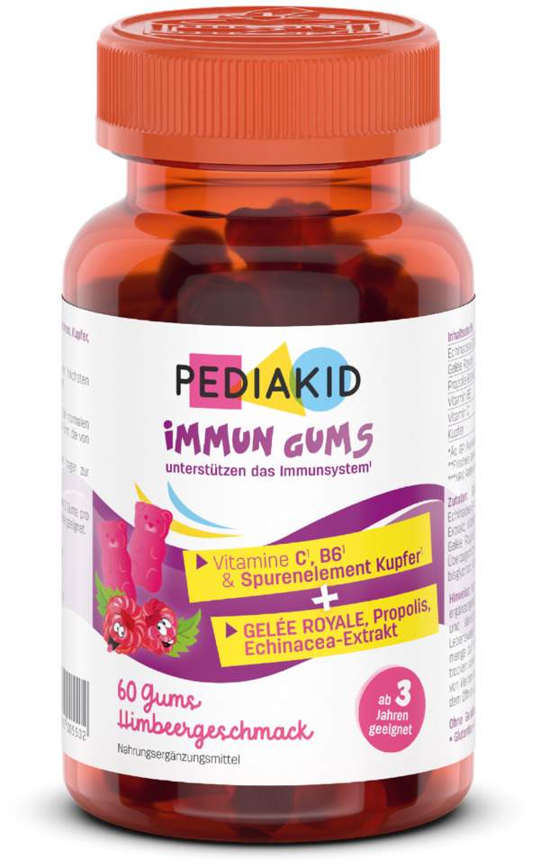 Pediakid Immun Gums mit Himbeergeschmack