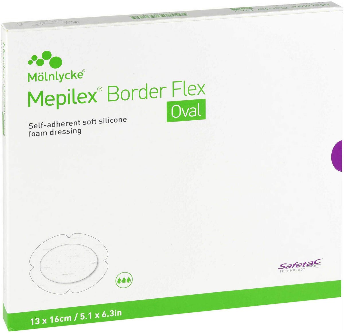 Mepilex Border Flex Schaumverb.Haftend 13x16 cm