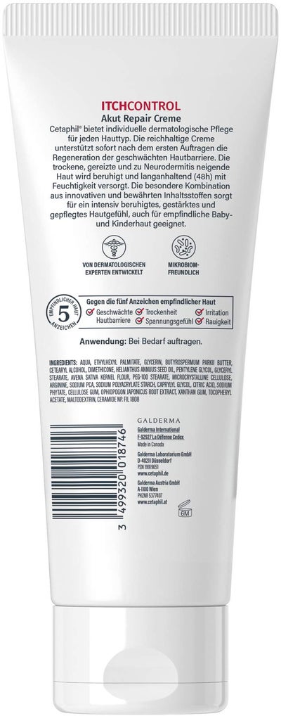 Cetaphil Pro Itch Control Akut Repair Creme 226 g