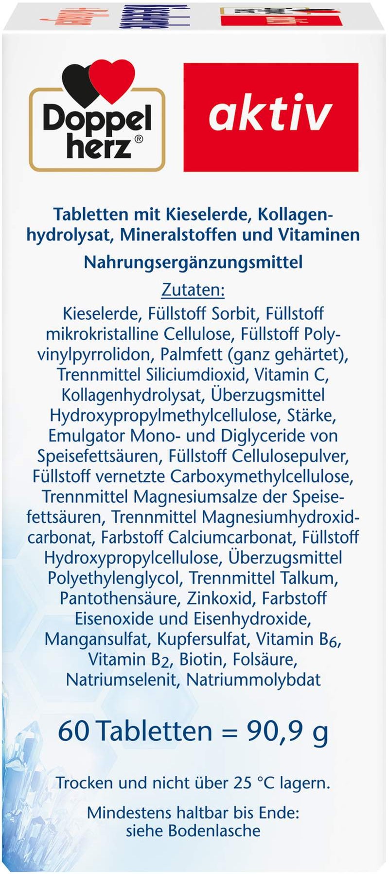 Doppelherz Aktiv Kieselerde + Kollagen 60 Tabletten