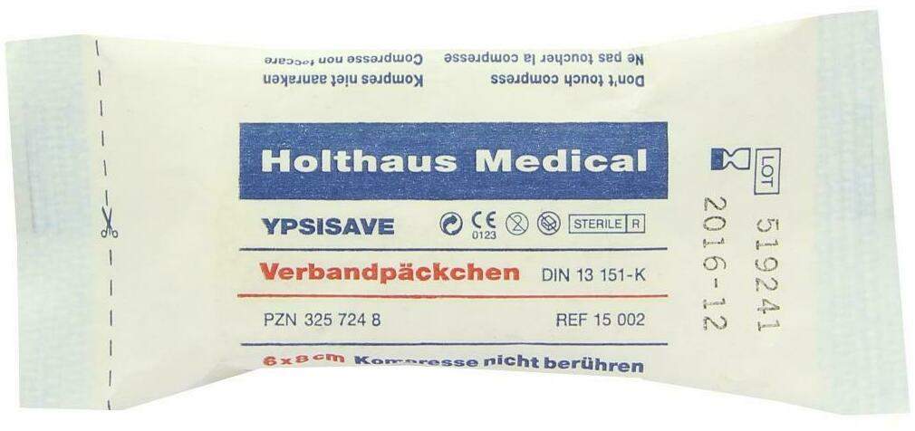 Verbandpäckchen Ypsisave 6 X 8 cm Klein 1 Stück