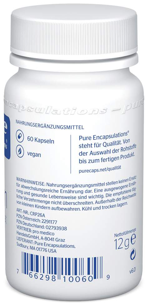 Pure Encapsulations Chrom 200 µg 60 Kapseln