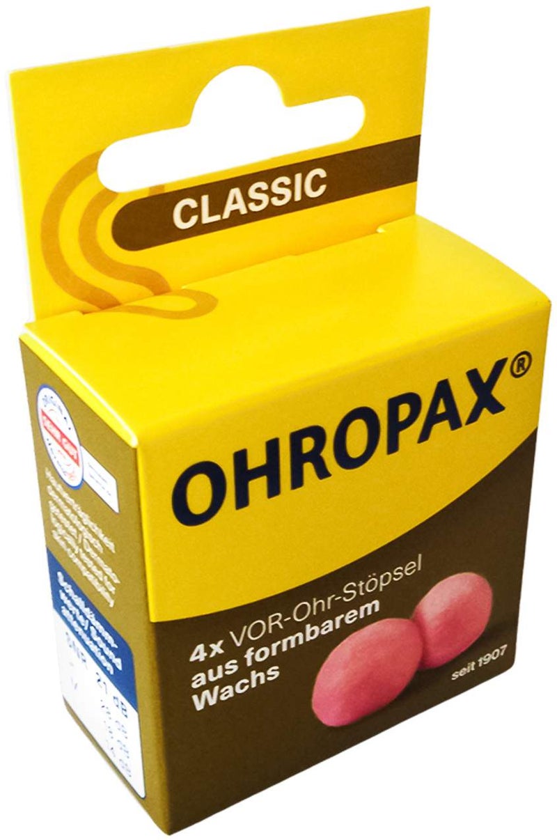 Ohropax Classic Wachs Vor-Ohr Stöpsel 4 Stück