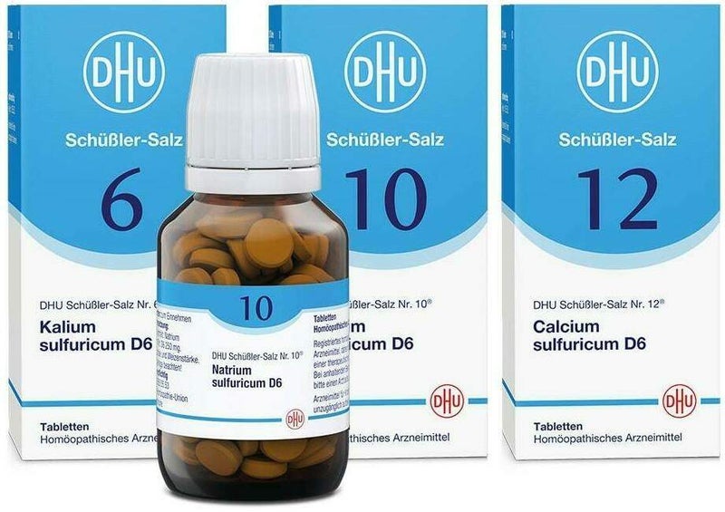 DHU Schüßler-Salze Kur mit dem Mineralsalz der inneren Reinigung Nr. 6+10+12 3 x 80 Tabletten