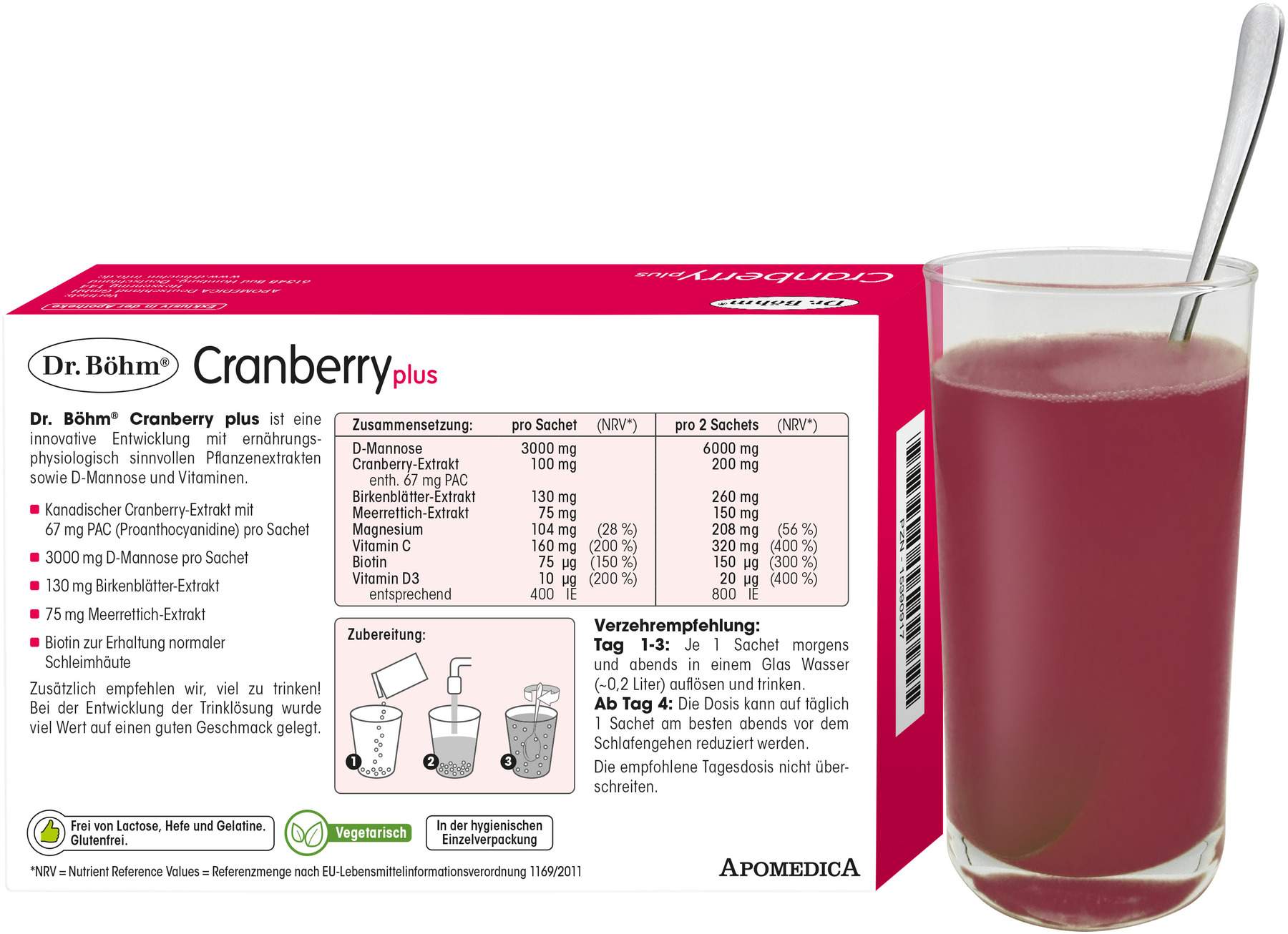 Dr. Böhm Cranberry Plus Granulat 10 Sachets