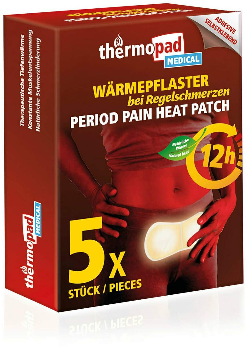 Thermopad Wärmepflaster bei Regelschmerzen 12h 5 Stück