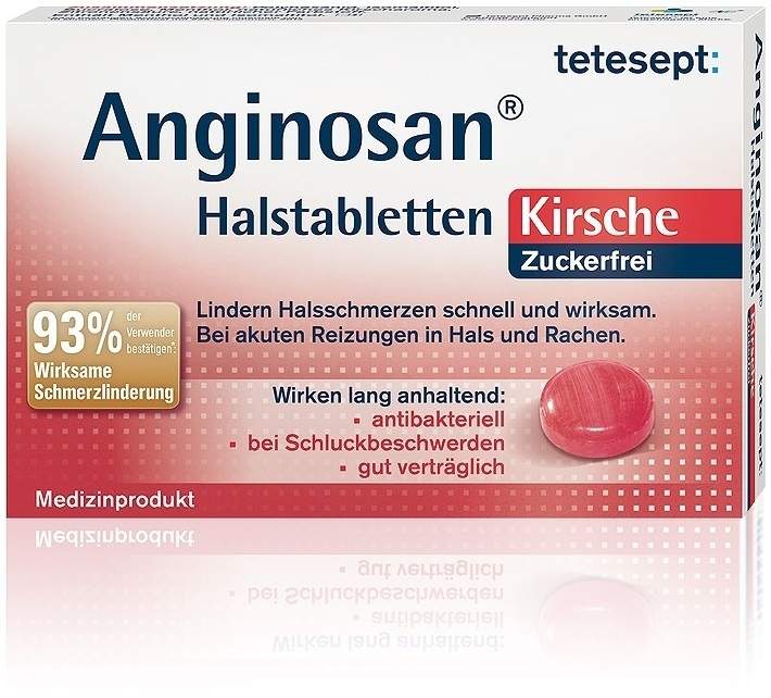 Tetesept Anginosan 20 Halstabletten Zuckerfrei Kirsche