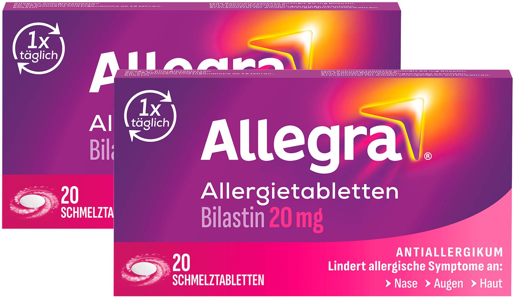 Allegra Allergietabletten 20 mg 2 x 20 Schmelztabletten