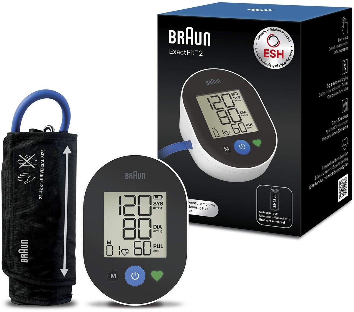 Braun ExactFit 2 Oberarm Blutdruckmessgerät 1 Stück