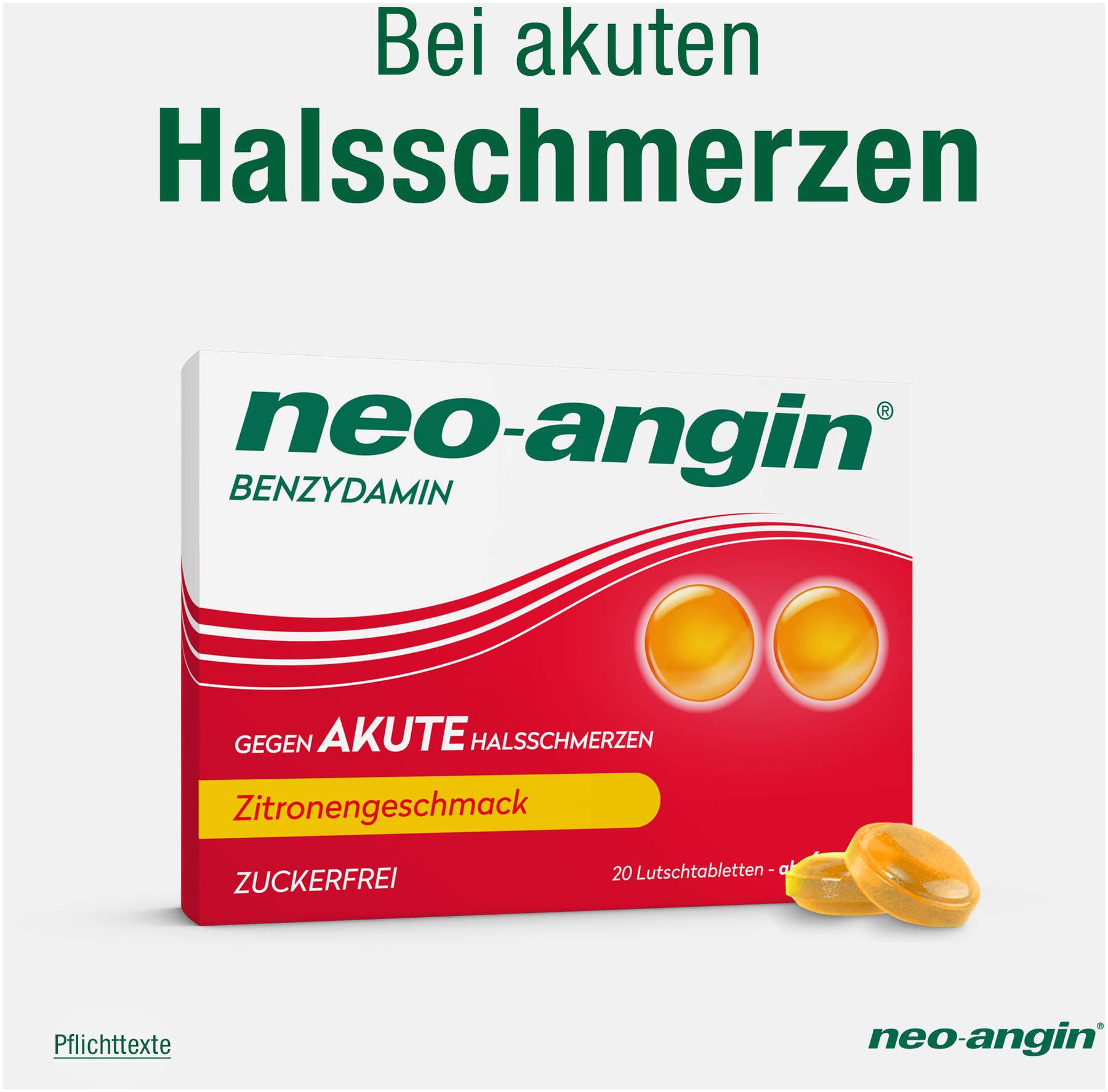 Neo angin Benzydamin Zitrone 20 Lutschtabletten