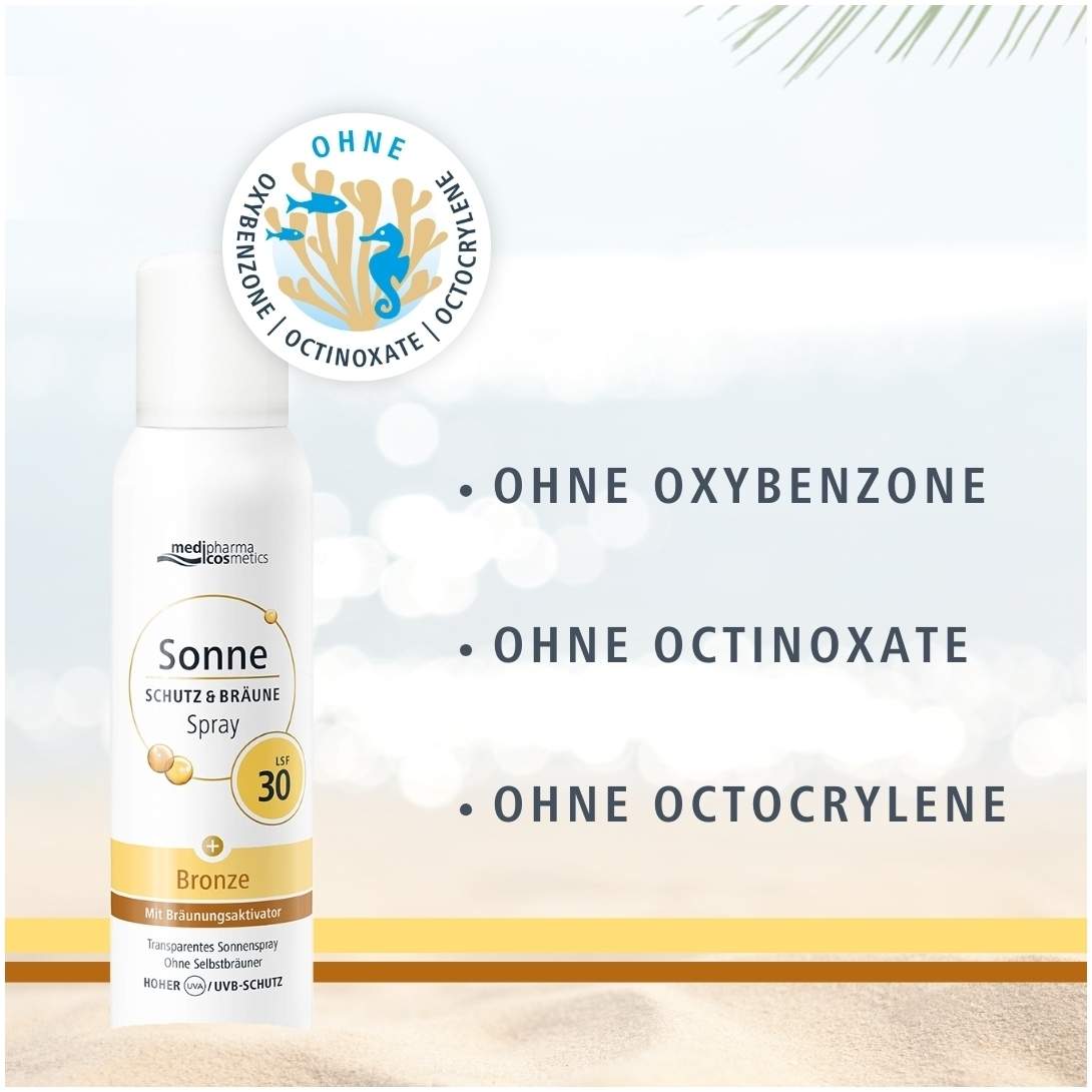 medipharma cosmetics Sonne Schutz & Bräune bronze LSF 30 Aerosol 150 ml Spray
