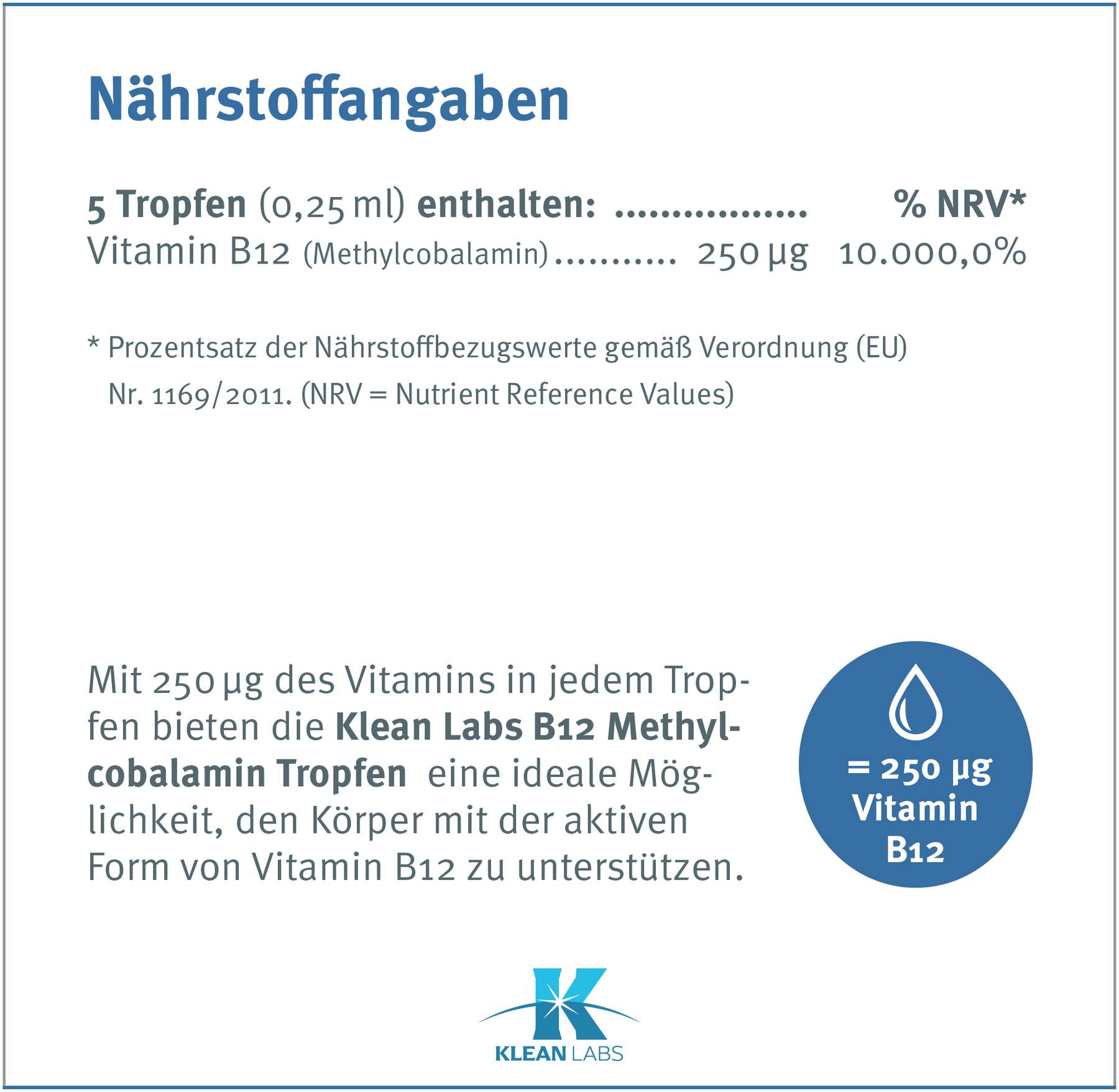 Vitamin B12 Methylcobalamin Flüssigkeit
