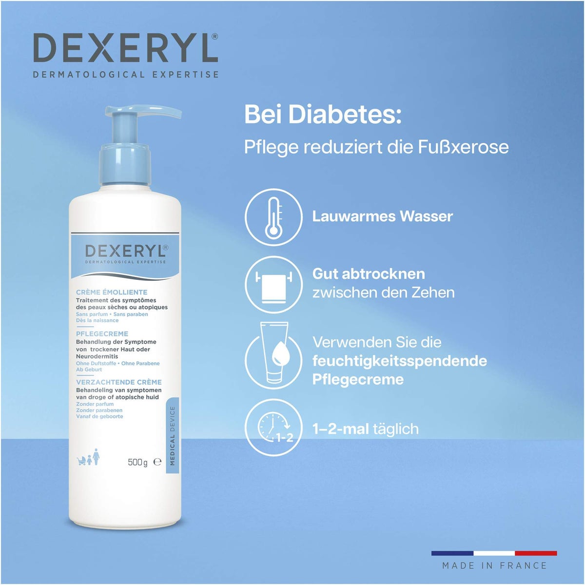 Dexeryl Pflegecreme 500 g