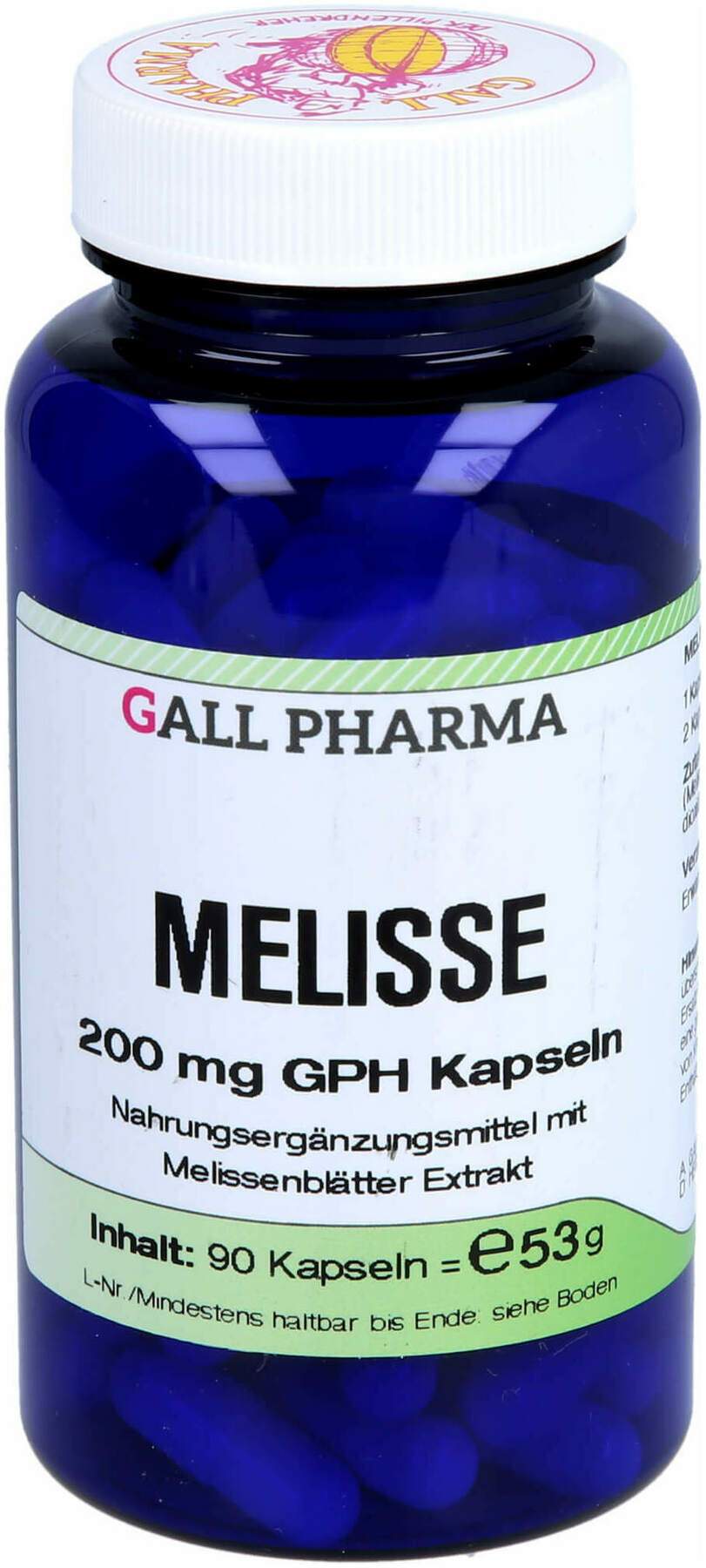 Melisse 200 mg Gph 90 Kapseln