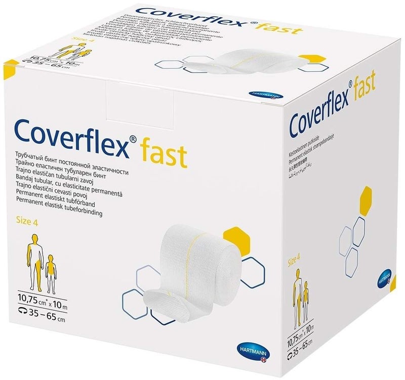 Coverflex Fast Schlauchverb. Gr.4 10,75 cm X 10 M Weiss 1 Stück