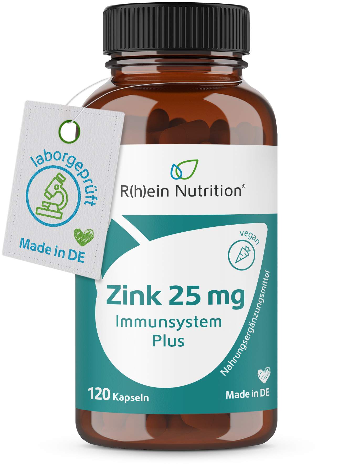 Zink 25 mg Immunsystem Plus 120 Kapseln