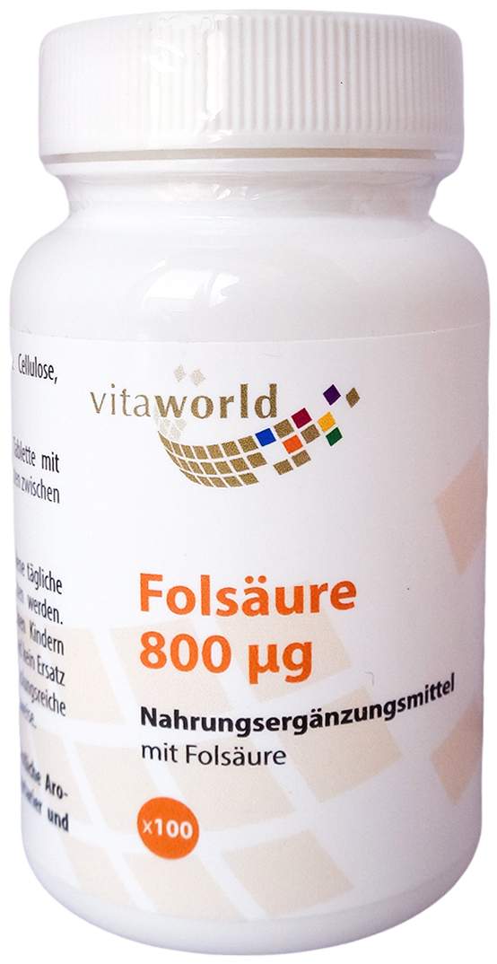 Folsäure 800  Tabletten  100 Stück