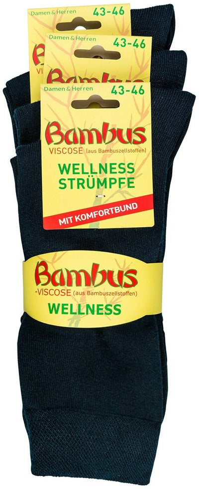 Bambus Wellness-Socken 43-46 Jeansblau 1 Paar