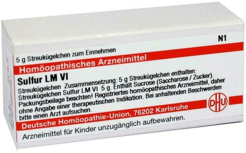 Dhu Sulfur Lm Vi Globuli