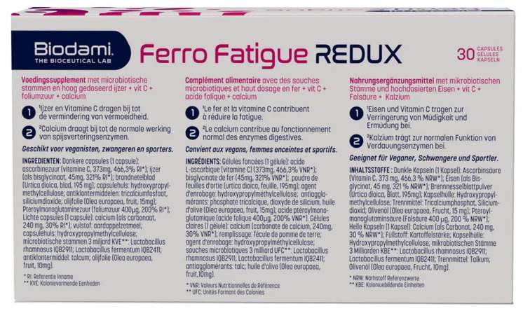 Biodami Ferro Fatigue Redux 30 Kapseln