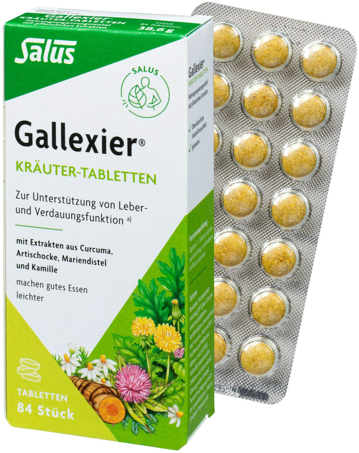 Gallexier Kräuter-Tabletten Salus