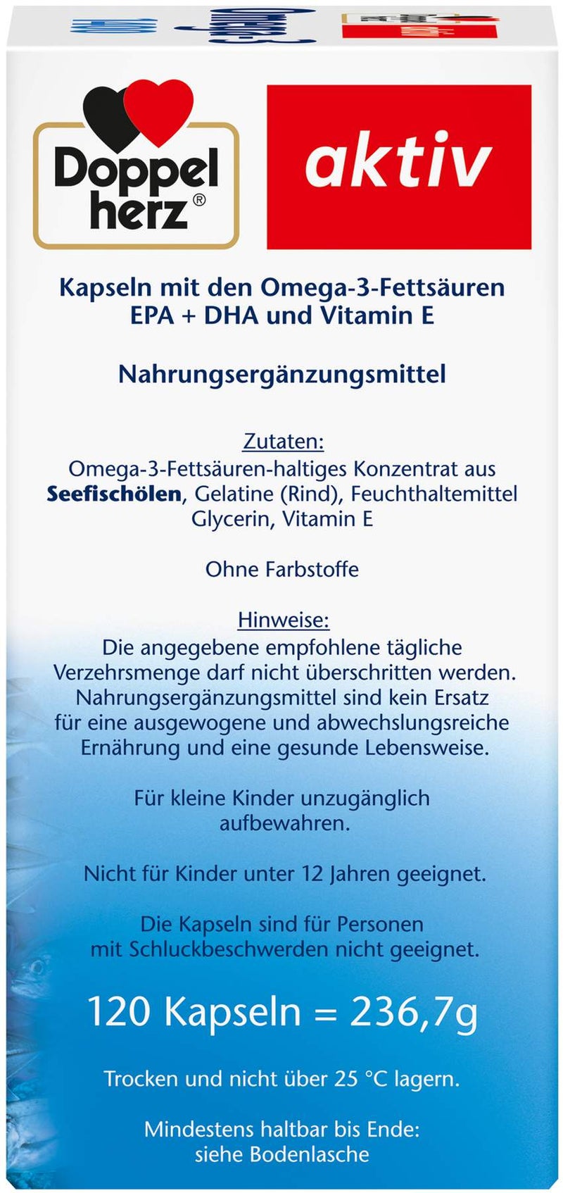 Doppelherz aktiv Omega3 1.400 120 Kapseln
