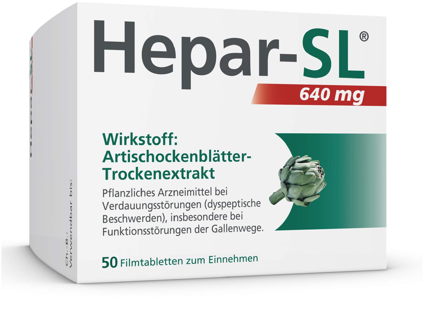 Hepar SL 640 mg 50 Filmtabletten