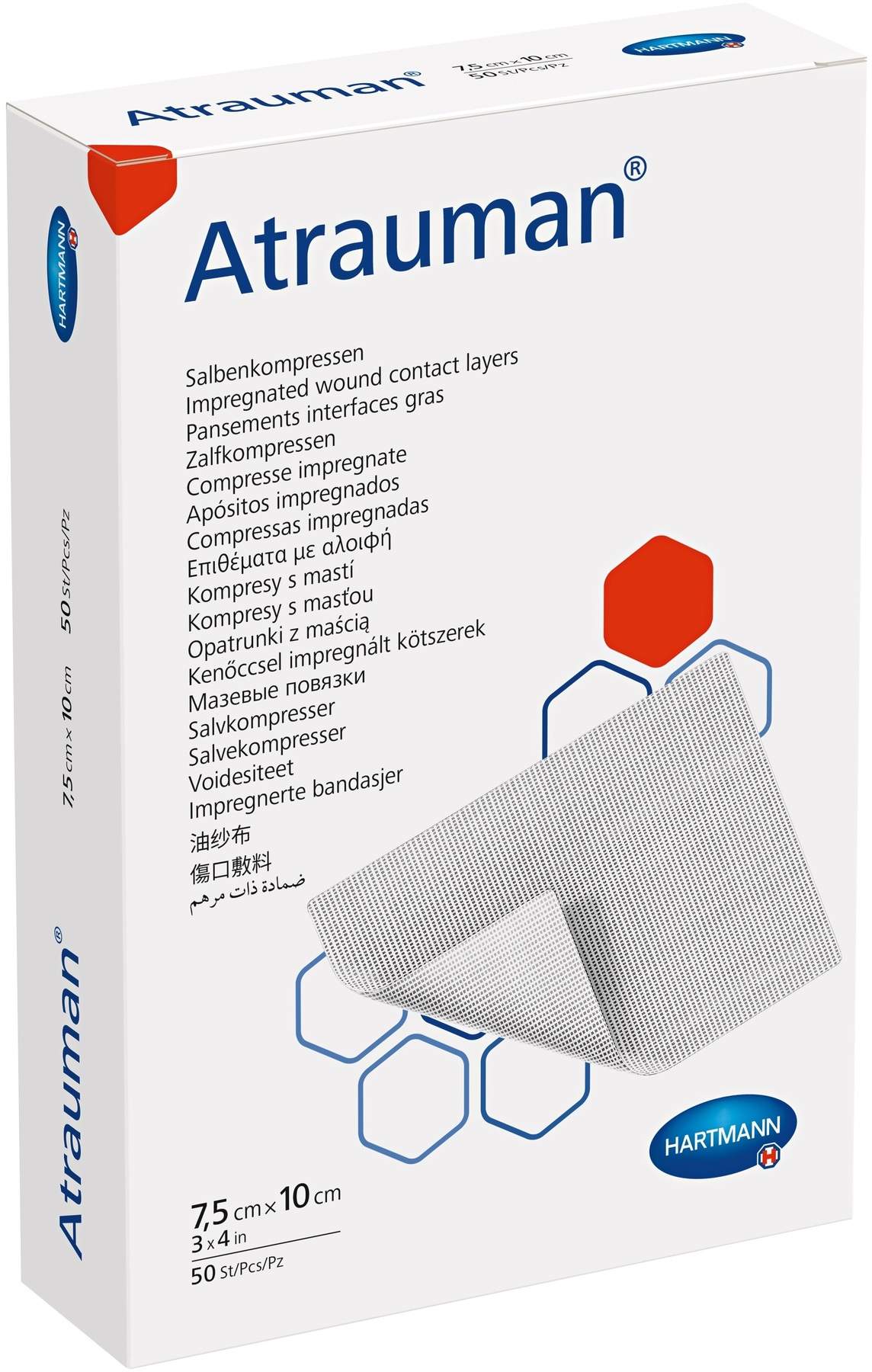 Atrauman 7,5 X 10 cm Steril 50 Kompressen