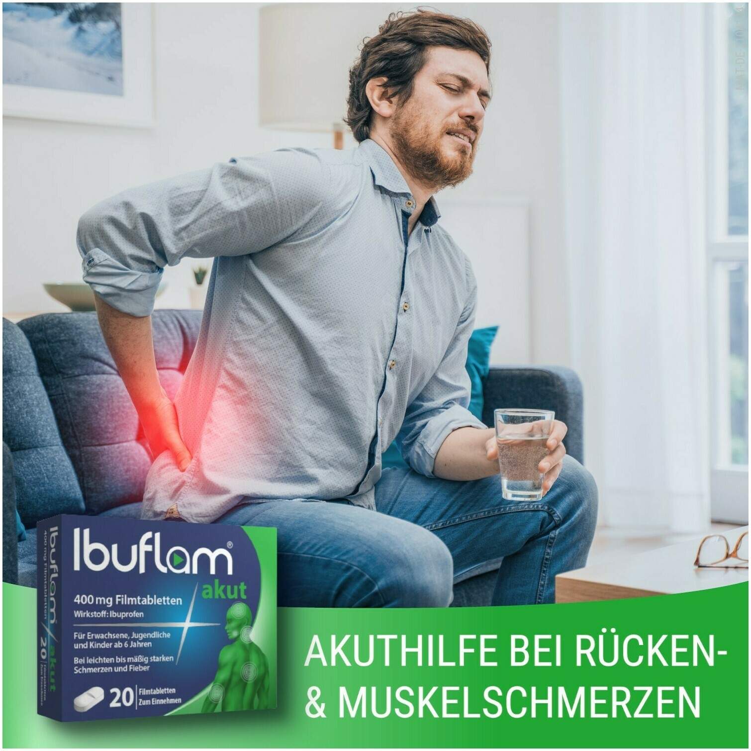 Ibuflam akut 400 mg 20 Filmtabletten