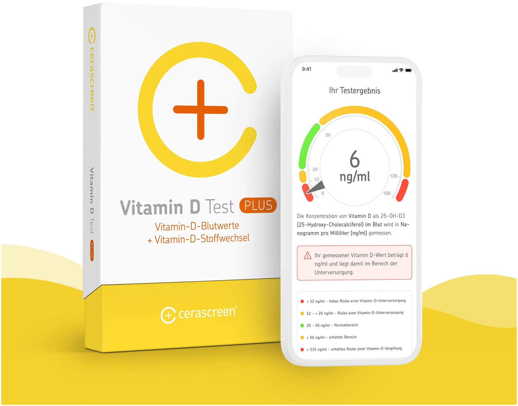 Cerascreen Vitamin D Plus Blutwerte + Stoffwechsel Test