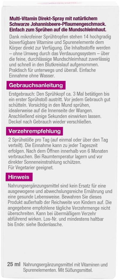 Betteryou Multi-Vitamin Direkt-Spray 20 ml