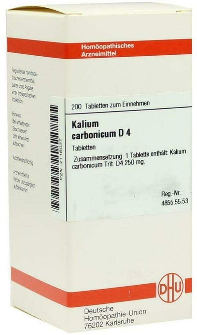 Kalium Carbonicum D4 Dhu 200 Tabletten